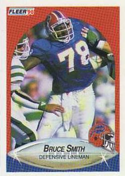 #121 Bruce Smith - Buffalo Bills - 1990 Fleer Football