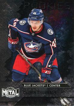 #121 Calvin Thurkauf - Columbus Blue Jackets - 2020-21 Skybox Metal Universe Hockey