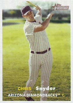 #121 Chris Snyder - Arizona Diamondbacks - 2006 Topps Heritage Baseball