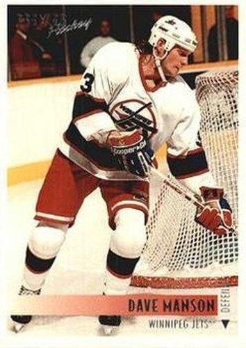 #121 Dave Manson - Winnipeg Jets - 1994-95 Topps Premier Hockey
