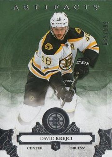 #121 David Krejci - Boston Bruins - 2017-18 Upper Deck Artifacts Hockey