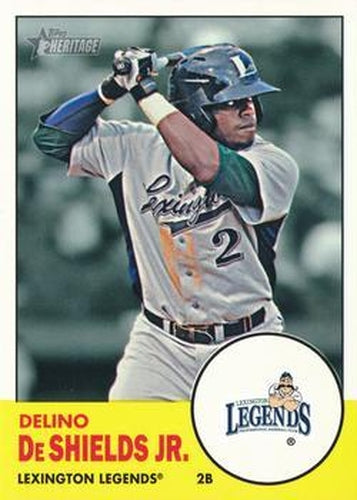 #121 Delino Deshields Jr. - Lexington Legends - 2012 Topps Heritage Minor League Baseball