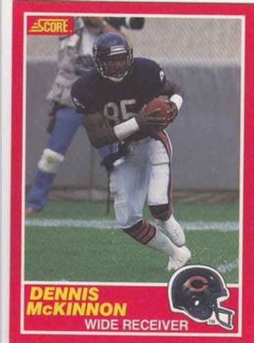 #121 Dennis McKinnon - Chicago Bears - 1989 Score Football