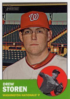 #121 Drew Storen - Washington Nationals - 2012 Topps Heritage Baseball