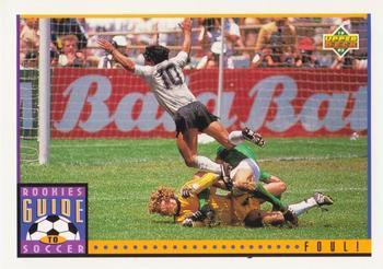 #121 Foul! - 1993 Upper Deck World Cup Preview English/Spanish Soccer