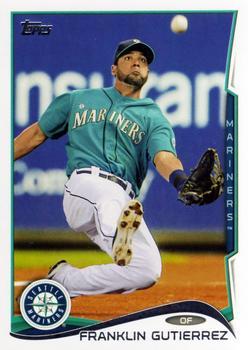 #121 Franklin Gutierrez - Seattle Mariners - 2014 Topps Baseball