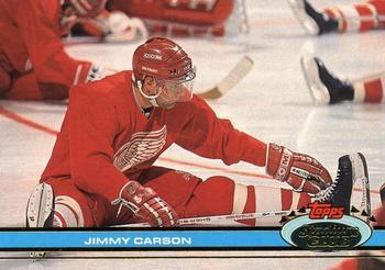 #121 Jimmy Carson - Detroit Red Wings - 1991-92 Stadium Club Hockey