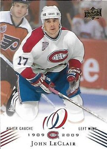 #121 John LeClair - Montreal Canadiens - 2008-09 Upper Deck Montreal Canadiens Centennial Hockey