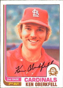 #121 Ken Oberkfell - St. Louis Cardinals - 1982 O-Pee-Chee Baseball