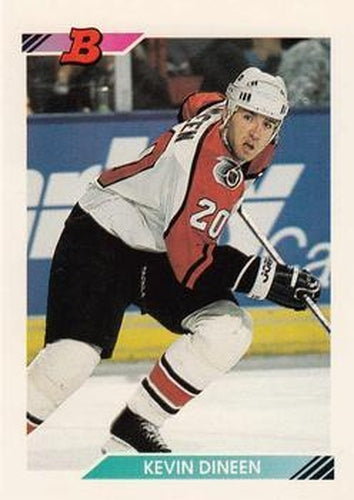 #121 Kevin Dineen - Philadelphia Flyers - 1992-93 Bowman Hockey