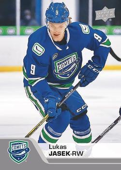 #121 Lukas Jasek - Utica Comets - 2020-21 Upper Deck AHL Hockey