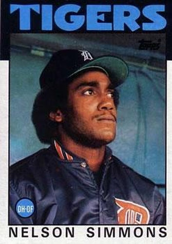 #121 Nelson Simmons - Detroit Tigers - 1986 Topps Baseball