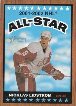 #121 Nicklas Lidstrom - Detroit Red Wings - 2002-03 Topps Heritage Hockey