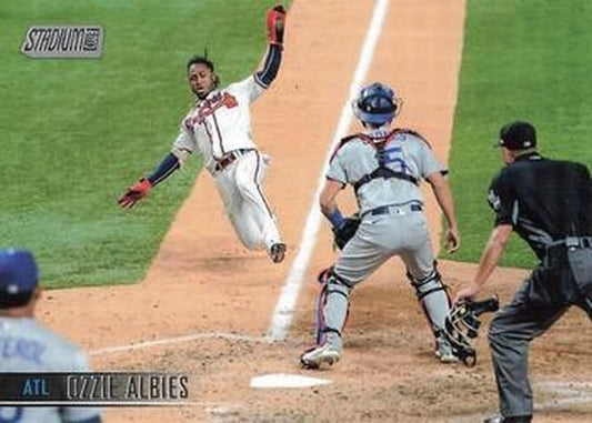 #121 Ozzie Albies - Atlanta Braves - 2021 Stadium Club Baseball