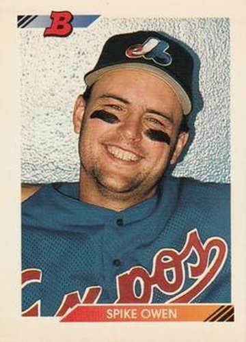 #121 Spike Owen - Montreal Expos - 1992 Bowman Baseball