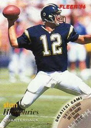 #121 Stan Humphries - San Diego Chargers - 1996 Fleer Football