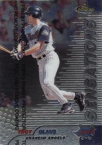 #121 Troy Glaus - Anaheim Angels - 1999 Finest Baseball