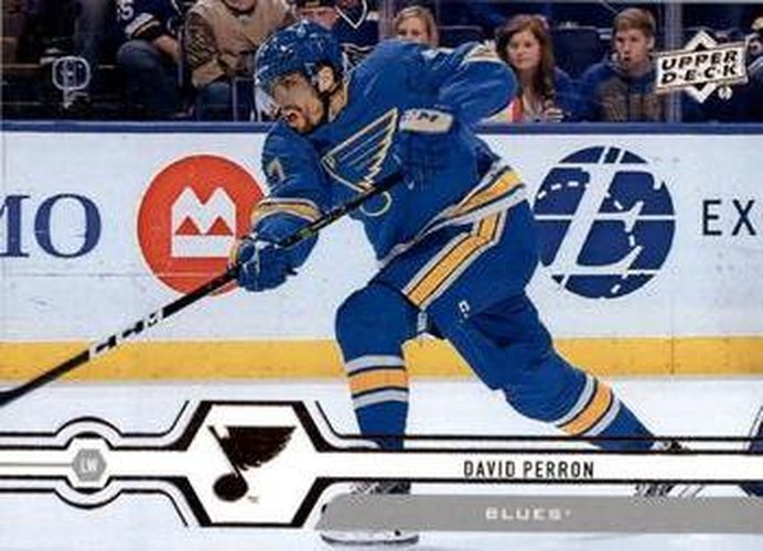 #121 David Perron - St. Louis Blues - 2019-20 Upper Deck Hockey