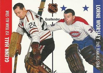 #121 Glenn Hall / Lorne Worsley - Chicago Blackhawks / Montreal Canadiens - 1995-96 Parkhurst 1966-67 Hockey