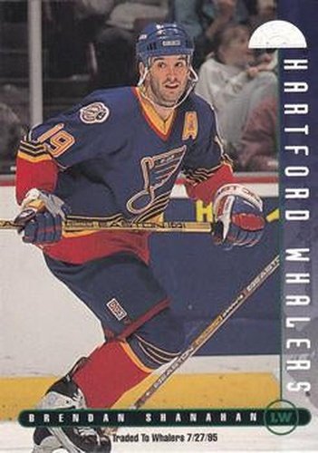 #121 Brendan Shanahan - St. Louis Blues - 1995-96 Leaf Hockey