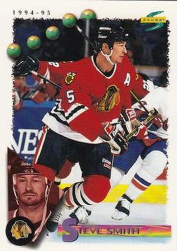 #121 Steve Smith - Chicago Blackhawks - 1994-95 Score Hockey