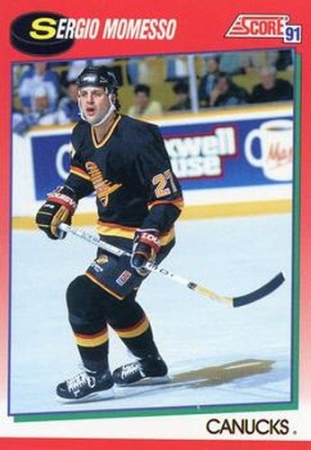 #121 Sergio Momesso - Vancouver Canucks - 1991-92 Score Canadian Hockey