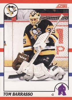 #121 Tom Barrasso - Pittsburgh Penguins - 1990-91 Score Canadian Hockey