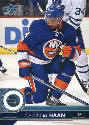 #121 Calvin de Haan - New York Islanders - 2017-18 Upper Deck Hockey