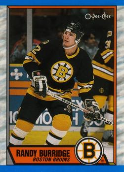 #121 Randy Burridge - Boston Bruins - 1989-90 O-Pee-Chee Hockey