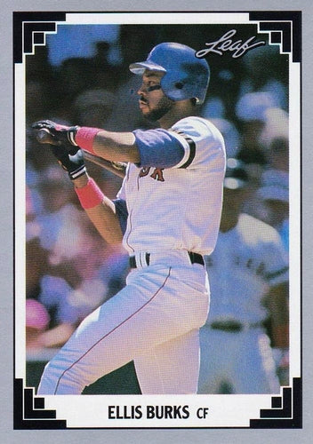 #121 Ellis Burks - Boston Red Sox - 1991 Leaf Baseball