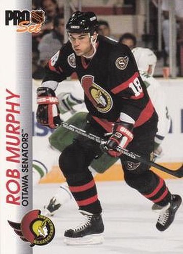 #121 Rob Murphy - Ottawa Senators - 1992-93 Pro Set Hockey