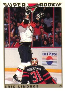 #121 Eric Lindros - Philadelphia Flyers - 1993-94 O-Pee-Chee Premier Hockey - Gold
