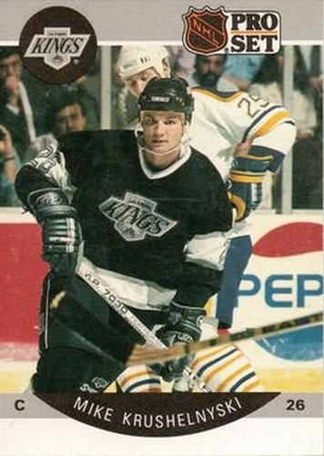 #121 Mike Krushelnyski - Los Angeles Kings - 1990-91 Pro Set Hockey