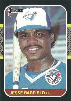 #121 Jesse Barfield - Toronto Blue Jays - 1987 Donruss Baseball