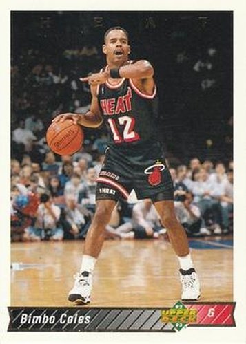 #121 Bimbo Coles - Miami Heat - 1992-93 Upper Deck Basketball