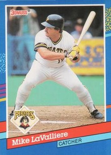 #121 Mike LaValliere - Pittsburgh Pirates - 1991 Donruss Baseball