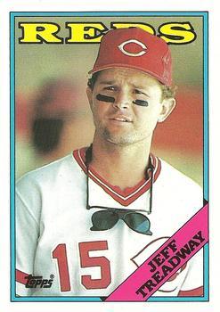 #122T Jeff Treadway - Cincinnati Reds - 1988 Topps Traded Baseball