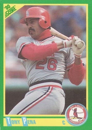 #122 Tony Pena - St. Louis Cardinals - 1990 Score Baseball