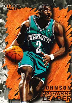 #122 Larry Johnson - Charlotte Hornets - 1996-97 Fleer Basketball