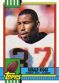 #122 Gerald Riggs - Washington Redskins - 1990 Topps Football