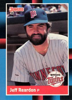 #122 Jeff Reardon - Minnesota Twins - 1988 Donruss Baseball