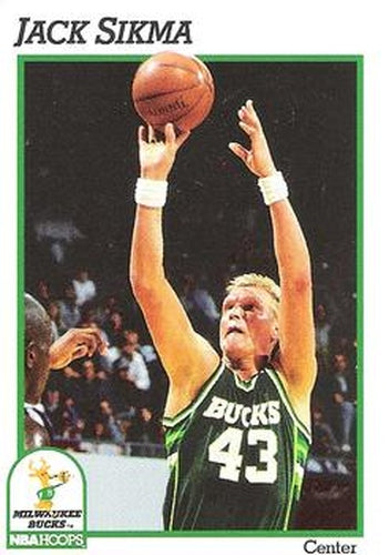 #122 Jack Sikma - Milwaukee Bucks - 1991-92 Hoops Basketball