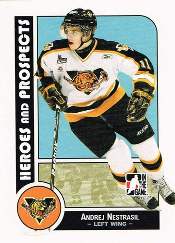 #122 Andrej Nestrasil - Victoriaville Tigres - 2008-09 In The Game Heroes and Prospects Hockey