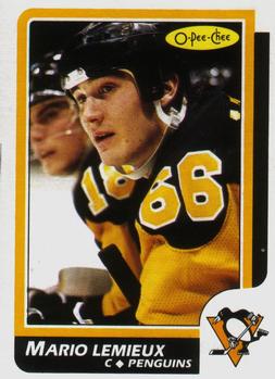 #122 Mario Lemieux - Pittsburgh Penguins - 1986-87 O-Pee-Chee Hockey