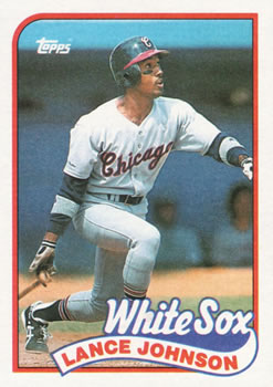 #122 Lance Johnson - Chicago White Sox - 1989 Topps Baseball