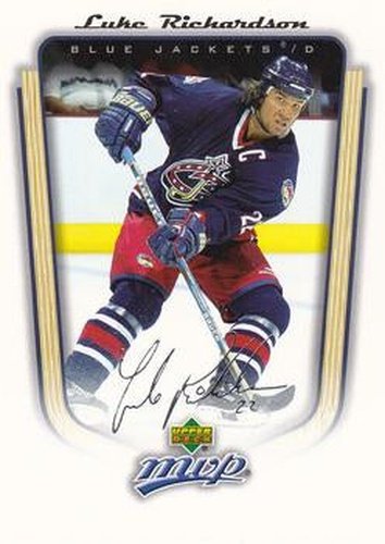 #122 Luke Richardson - Columbus Blue Jackets - 2005-06 Upper Deck MVP Hockey