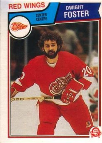 #122 Dwight Foster - Detroit Red Wings - 1983-84 O-Pee-Chee Hockey
