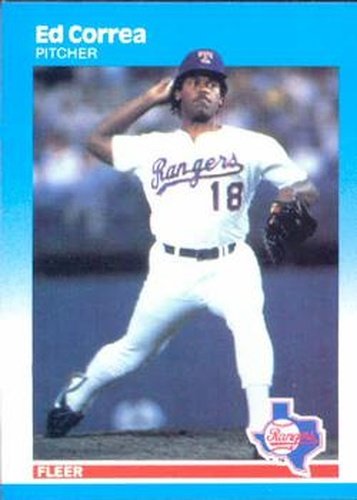 #122 Ed Correa - Texas Rangers - 1987 Fleer Baseball