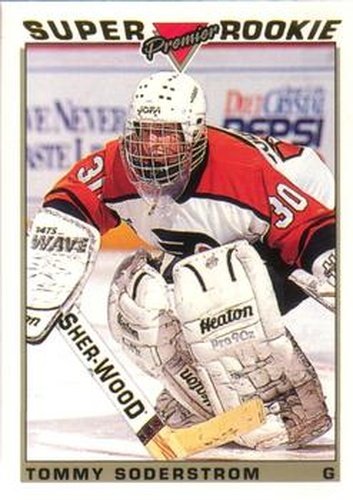 #122 Tommy Soderstrom - Philadelphia Flyers - 1993-94 O-Pee-Chee Premier Hockey - Gold