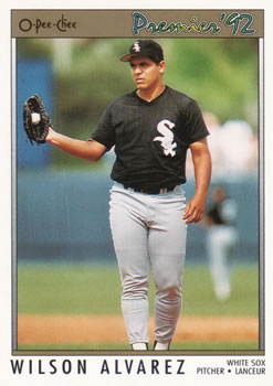 #122 Wilson Alvarez - Chicago White Sox - 1992 O-Pee-Chee Premier Baseball